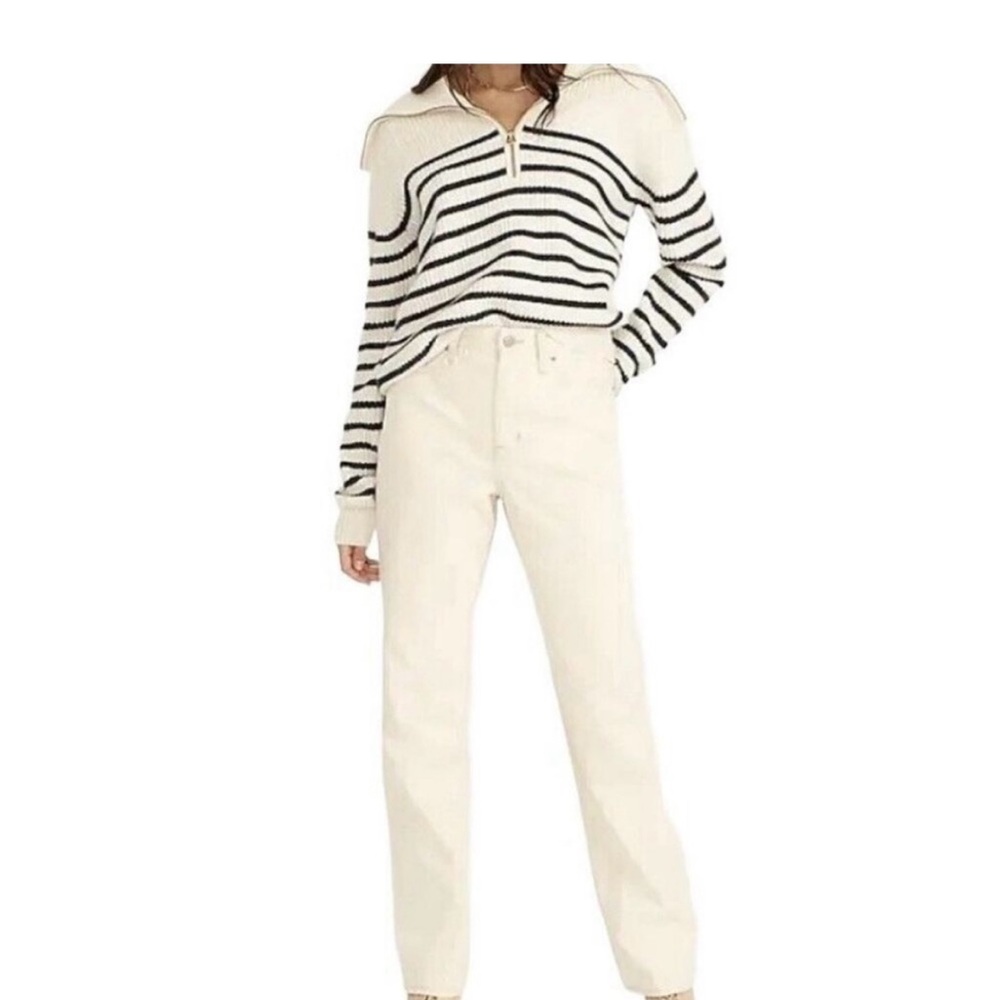J Crew Slouchy Boyfriend Women's Cream Jeans Size 24